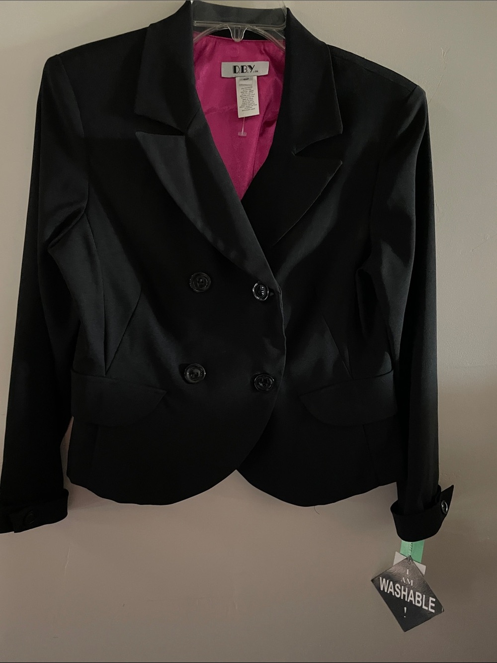 DBY Women's Blazer Black Size 8P New with tags
